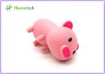 Happy Big Family Pink Pig Customized Usb Flash Drive , Personalized Usb Key