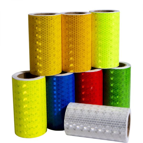 Fluorescent Yellow Green Reflective Safety Marking Tape For Trailer Truck Car Motorcycle