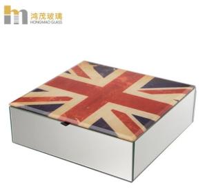 China Customized Pattern Antique Mirror Jewelry Box Bracelet Organizer Classic factory