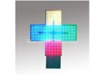 Hospital Text / Animation Outdoor LED Pharmacy Cross Display , P 16 Full Color