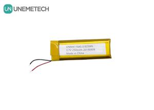China 3.7V 250mAh Li-polymer Battery 411645 / LiPo Rechargeable Battery Pack for POS Machine factory