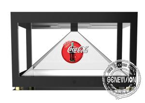 China Super Big 360 Degree 3d Hologram Pyramid Showcase With USB 80W Power Consumption factory