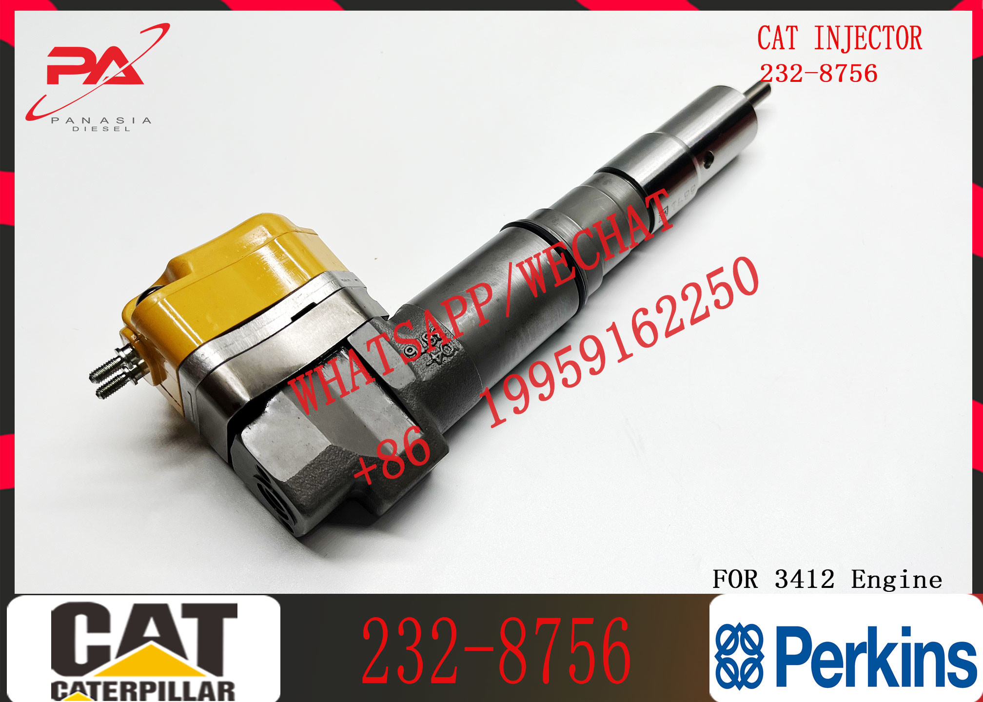 Fuel Injector Nozzle 232-8756 4CR01974 174-7528 153-5938 20R-0758 10R-1267 For CAT Caterpillar 3412