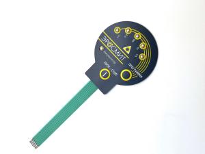China Emboss Type Waterproof Flexible Membrane Switches LED Light For Testing Controller factory