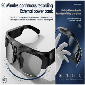 China 4K Bluetooth Video Camera Sunglasses For Fishing, Skydiving, Skiing factory