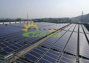 China Aluminum Solar Panel Pole Mounting Systems Easy Installing For Metal Roof factory