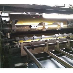 Flexographic Glazing Machine With Chambered Doctor Blade Automatic Cleaning