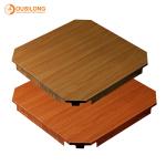 Dark Wood Color Mircoperforated Acoustic Aluminum Ceiling 600×600mm