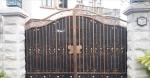 Hot Dipped Galvanized Morden Iron Gate Anti Rust Swing / Sliding Open Style