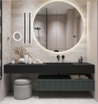 green plywood Melamine washing machine cupboard Floating Vanity Cabinet ISO9001