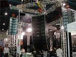 ISO Single Speaker Truss Stands Tower Aluminum 6082 Height 12m Space Saving