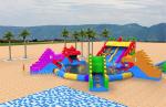 Kids Waterproof Inflatable Water Park Dragon Slide