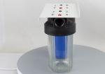 10'' whole house water filter housings with big blue and clear double sump 1''