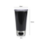 16oz 304 Stainless Steel Beer Mug Tumbler With Beer Opener Base