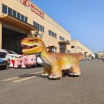 Vivid Animatronic Electronic Walking Dinosaur Ride On Scooter