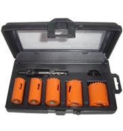 China M3/M42 Bi Metal High Speed Steel Hole Saw Set , 7pcs Metal Cutting Hole Saw Kit factory