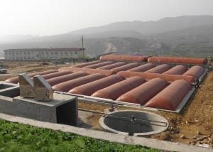 China Underground Installation Biogas Digester Tank featuring Red Mud Film PVC Mesh Cloth factory