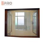Outward / Inward Open Aluminum Casement Windows With Stainless Steel Security