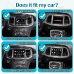 For 2015-2019 Dodge Charger Challenger 8.4 Inch Car radio 128G Navigation GPS