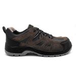 Suede Leather Breathable Mesh Work Shoes Anti Puncture Mens Athletic Slip On