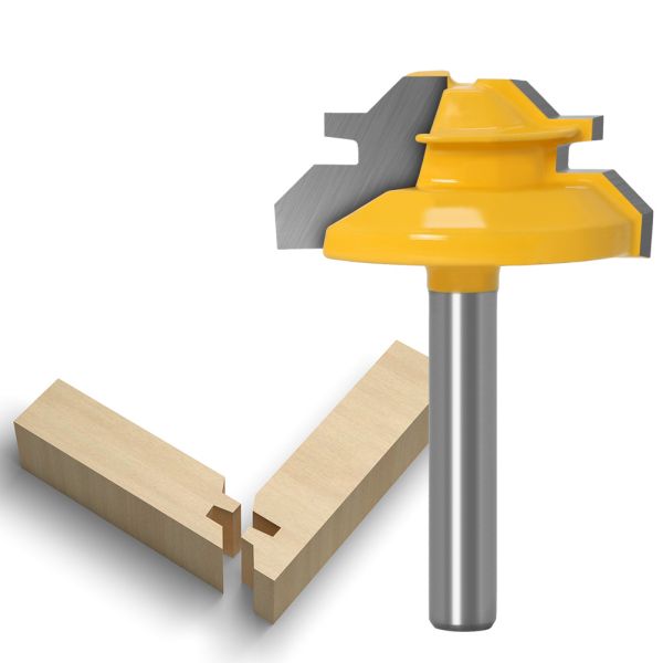 1/4'' 6mm 8mmShank Router Bit Milling Cutter Frame Groove Tenon Woodworking Engraving Wood Milling Set Lock Miter Milling Cutter