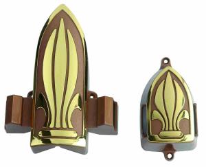 China Light Weight Casket Hardware Kit , Casket Corner Plaques 14# BG SGS Certificated factory