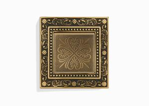 China Brass Wall Switch Panel , Retro Light Switches 86*86mm 10A 250V 1 2 3 4 Gang 1 2 Way factory