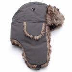 Blue / Grey Cute Winter Wool Winter Hat For Keeping Warm / Protecting Head