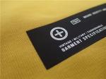 0.5mm Thickness Heat Transfer Clothing Tags Printed Silver Reflective Logo On