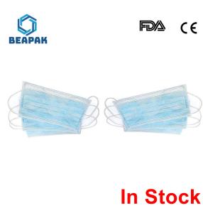 China CE FDA Certificate Earloop 3 Ply Face Mask Disposable Medical Surgical factory