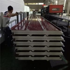China MOQ 426.3 sqm 50mm eps sandwich roof panel with 0.4mm steel sheet for sale factory