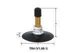 TR4 Tube Valve Stem Natural Rubber Material Customized Size OEM Provide