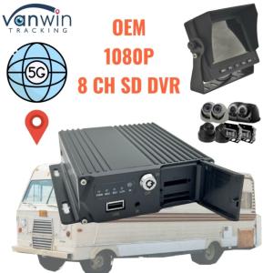 China 8 Channel SD Card MDVR 5G GPS Vehicle Tracker 1080P Video Recorder For Truck Bus Van Support OEM Service factory