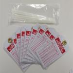 5 3/4inx3in Polyester Ladder Inspection Plastic Safety Tag SGS Approval