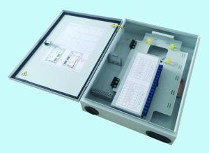 China 32 Plug In Splitter Optical Fiber Termination Box / Cable Distribution Box factory