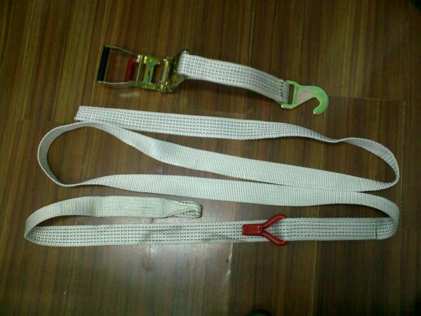 50MM Polyester Car Trailer Tie Down Straps LC2500 DN EN12195-2 For Boat Lashing