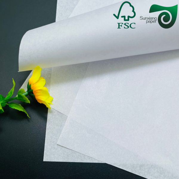 FSC Greaseproof Paper 38gsm 40gsm Greaseproof Paper For Lunch Wrapping
