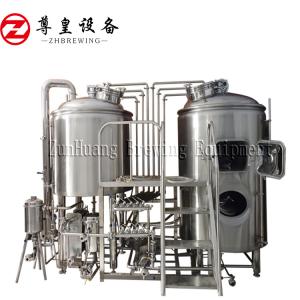 China Sus304 Turnkey 3bbl Craft Beer Equipment For Brewery 300L Capacity PLC Control factory
