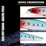 3 Plastic Lures Tilapia Bass Bionic Bait Fishing 11.50cm 14g Minnow Floating