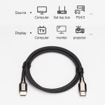 Hdmi Cable HDR10 48Gbps HDMI Copper Cable 8K High Speed Black 1 2 3m