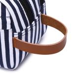 Multifunction Striped Canvas Makeup Brush Bags For Women