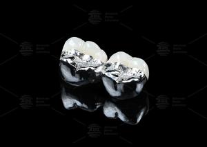 China Co Cr Ceramic PFM Restorations Cad Cam Pfm Crown Natural Looking factory
