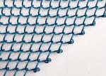 26ft Blue Metal Coil Drapery Eco Fireplace Screen Curtain Spraying Painting