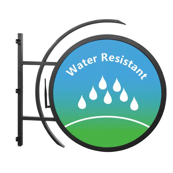 Wall Mounting LED Screen P4.7 Module Dual Sided Digital Circle LED Logo Sign for Bar