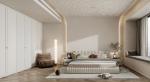 Modern Minimalist Wardrobe With Sleek White Door Panels And Bum Hardware