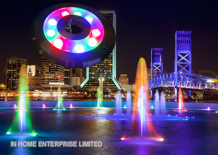 12V DC 18 W LED Underwater Light / RGB Remote Control LED Fountain Lights