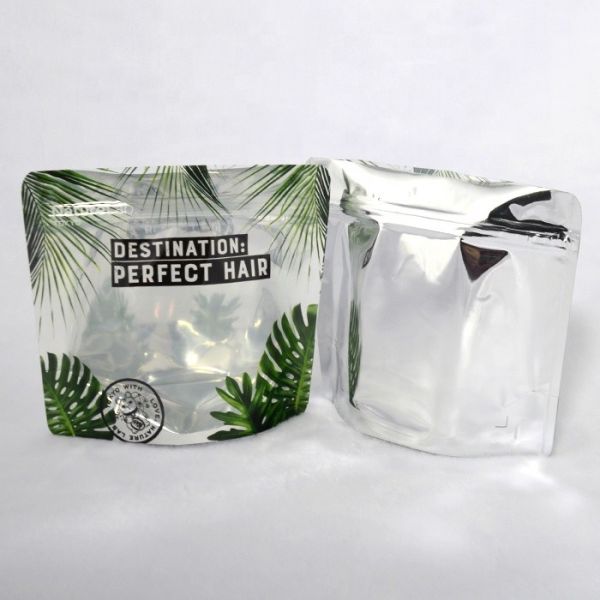 Biodegradable PLA plastic bags 4 oz k stand up pouch metallic foil bag with window doypacks