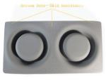 Washable Stainless Steel 450*260*45mm,540*95*60mm Non Skid Dog Bowl