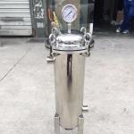 SS304 316L Single Bag Water Pre Filter Housing With 10 20 40 Inch Length