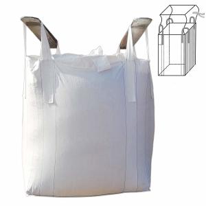 China Durable White Color 600KGS FIBC Bulk Bags 500kg - 2000kgs Loading Weight factory